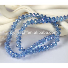 faceted glass rondelle beads,AAA quality crystal beads